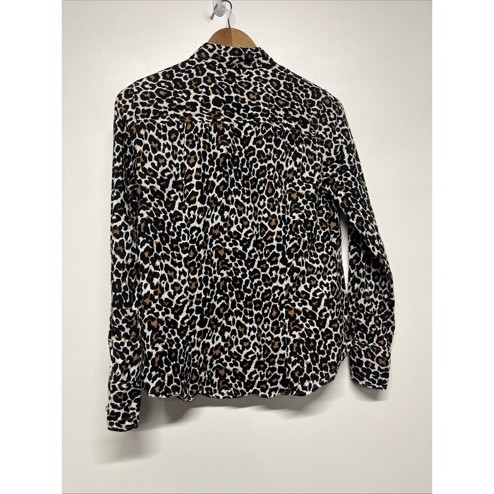 J. Crew Shirt Women’s Size 6 Button Down Leopard Print‎ Long Sleeve - Picture 5 of 5